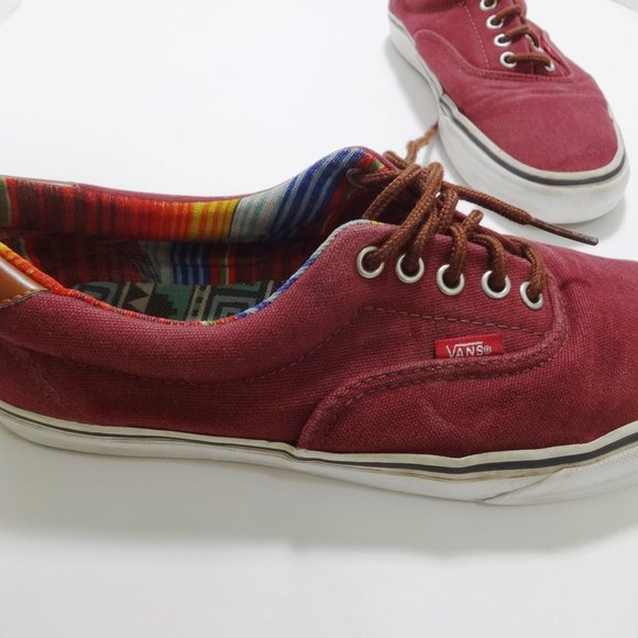VANS Red Boat Shoes Size 10 - Picture 12 of 16